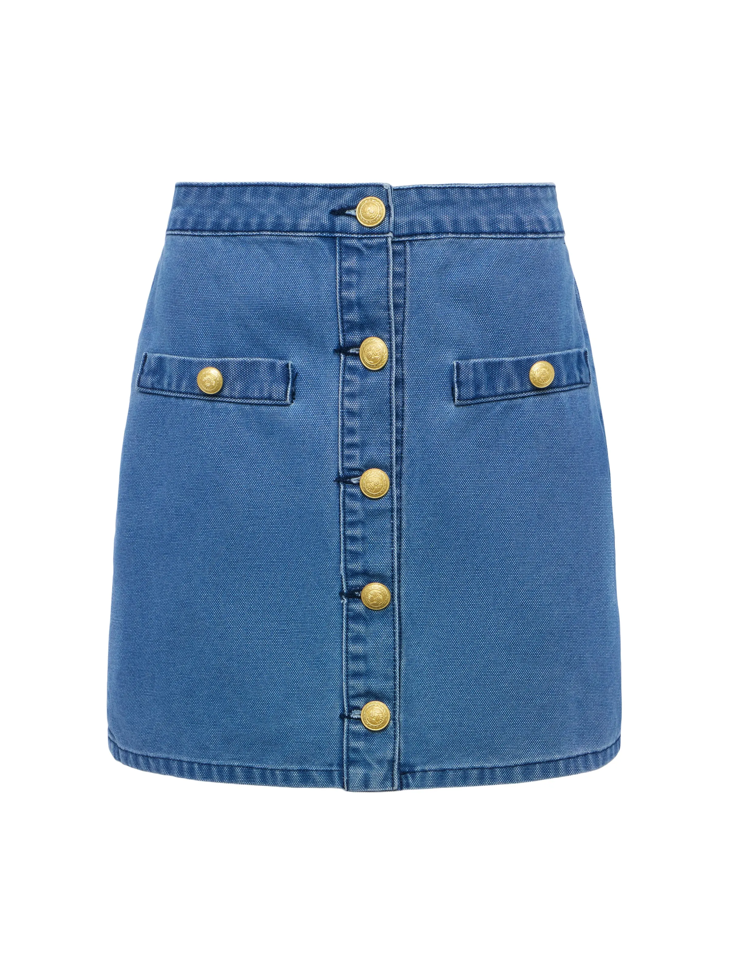 Kris Denim Mini Skirt