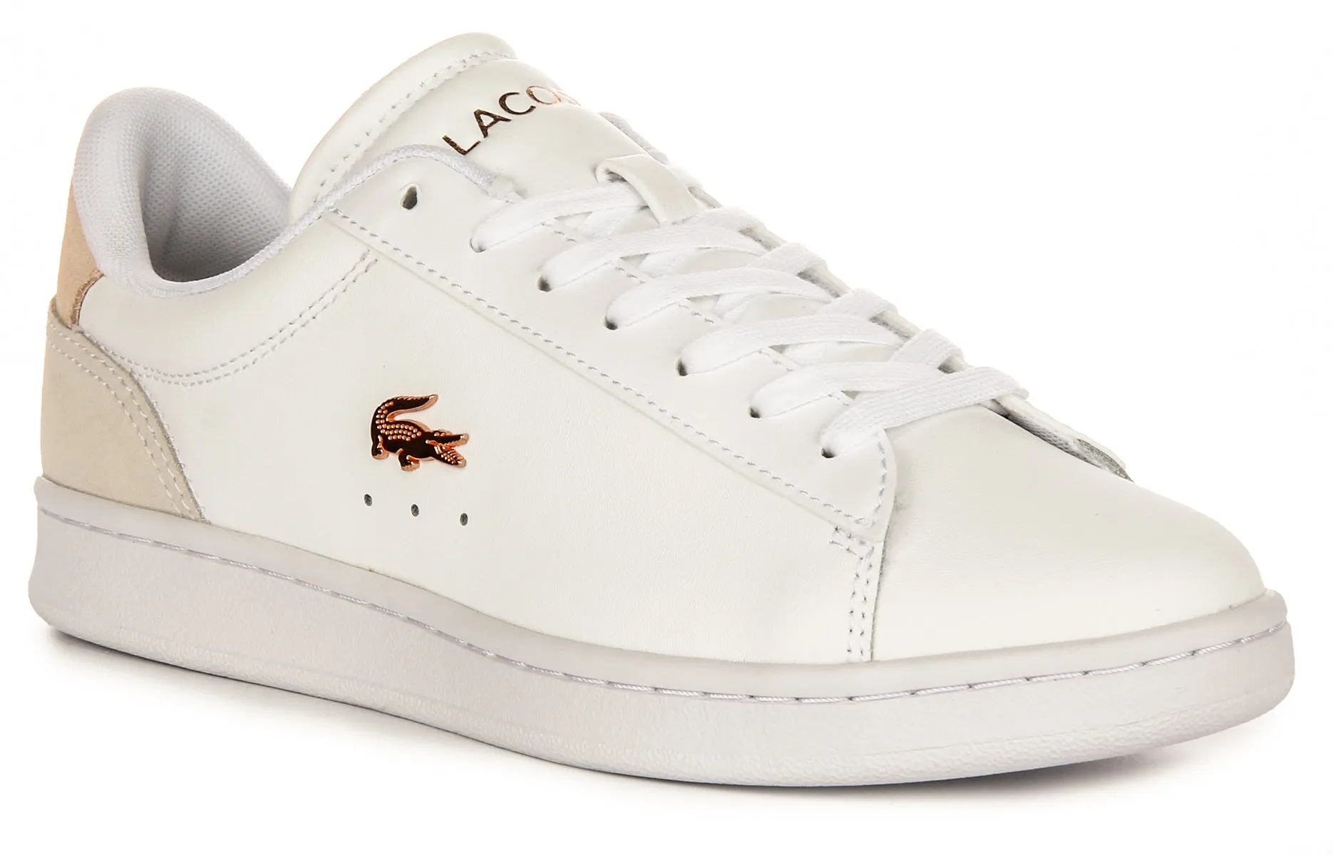 Lacoste Carnaby Set In White Pink For Women Shoes Lacoste