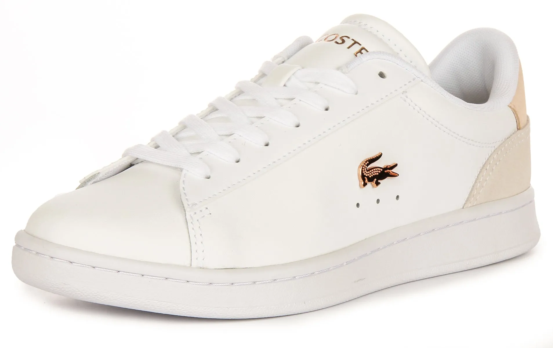 Lacoste Carnaby Set In White Pink For Women Shoes Lacoste