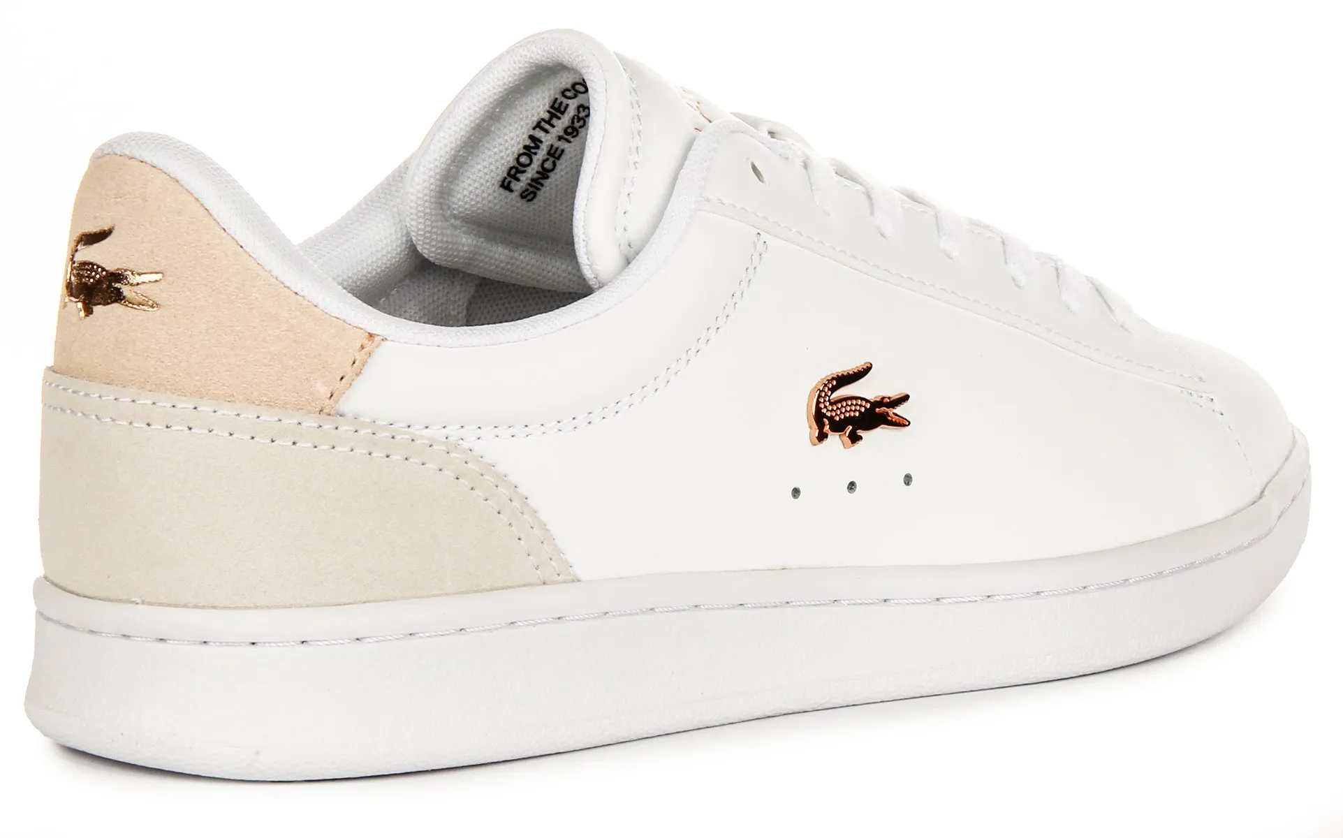 Lacoste Carnaby Set In White Pink For Women Shoes Lacoste