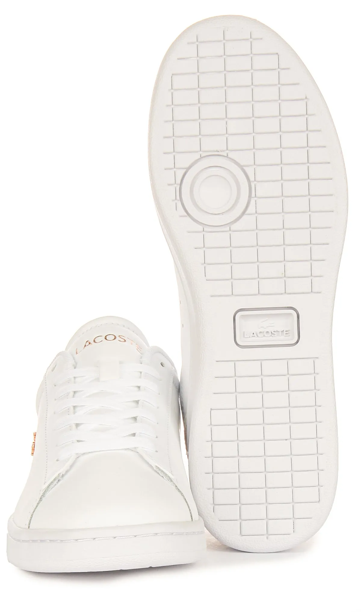 Lacoste Carnaby Set In White Pink For Women Shoes Lacoste