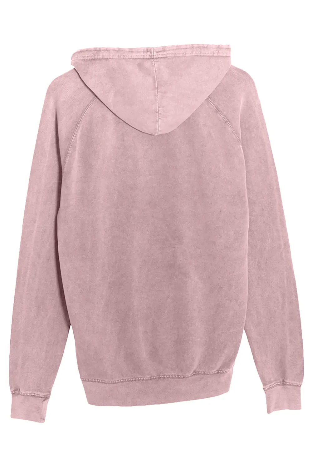 Lane Seven Mens Vintage Raglan Hooded Sweatshirt Hoodie w/ Pouch Pocket - Vintage Zinc Grey