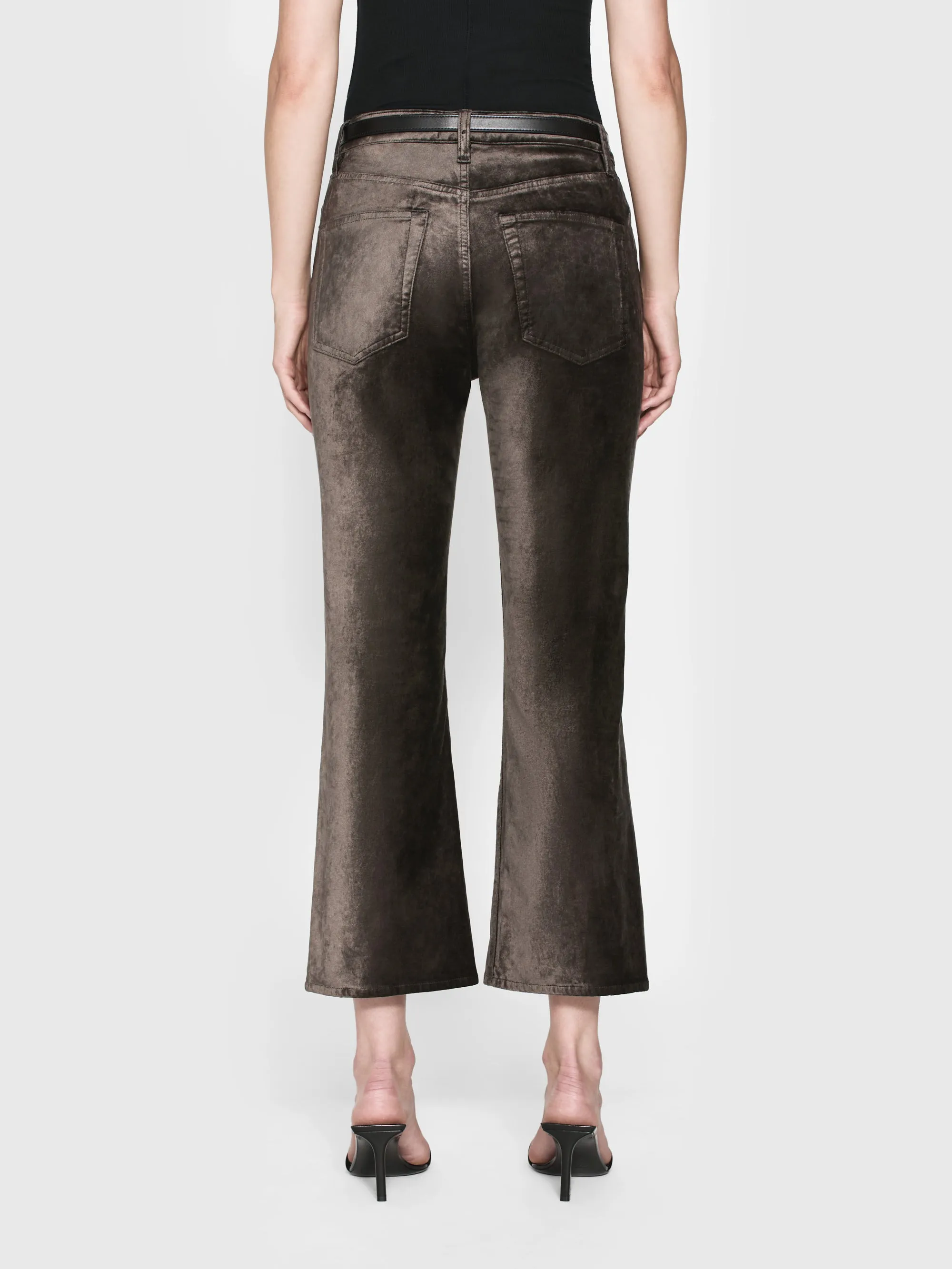 Le Crop Mini Boot Velvet -- Comet Velvet