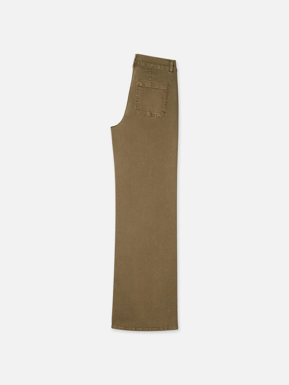 Le Slim Palazzo Bardot Pocket -- Khaki Green