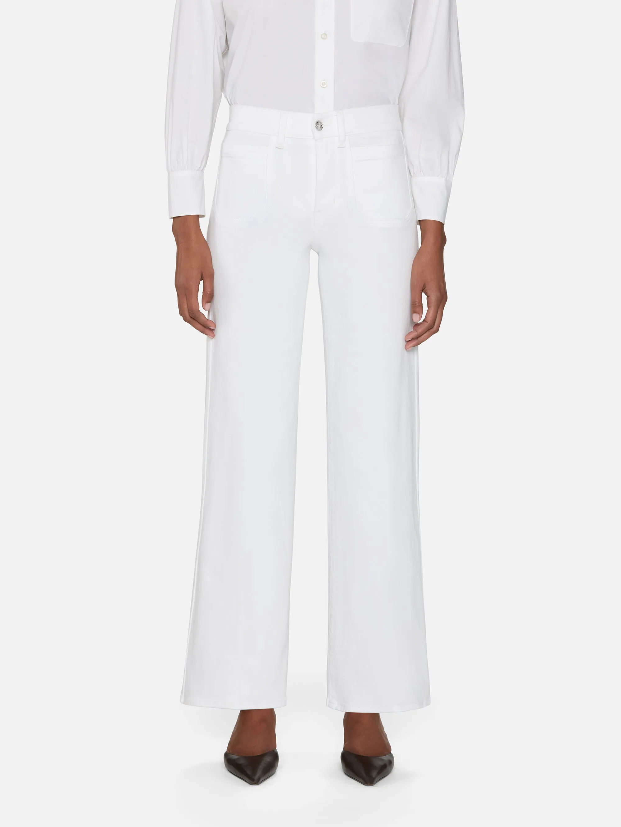 Le Slim Palazzo Modernist Pocket -- White
