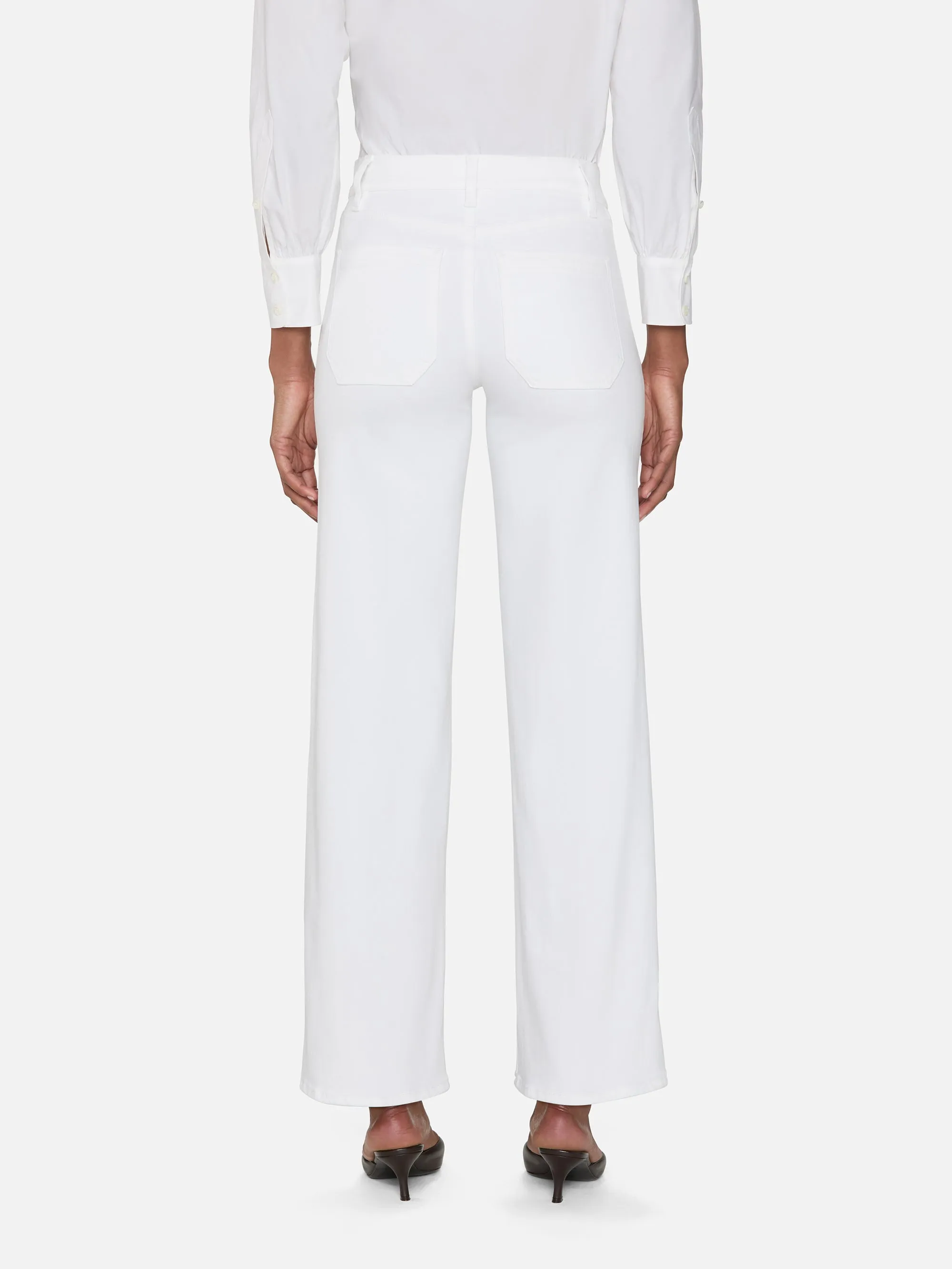 Le Slim Palazzo Modernist Pocket -- White