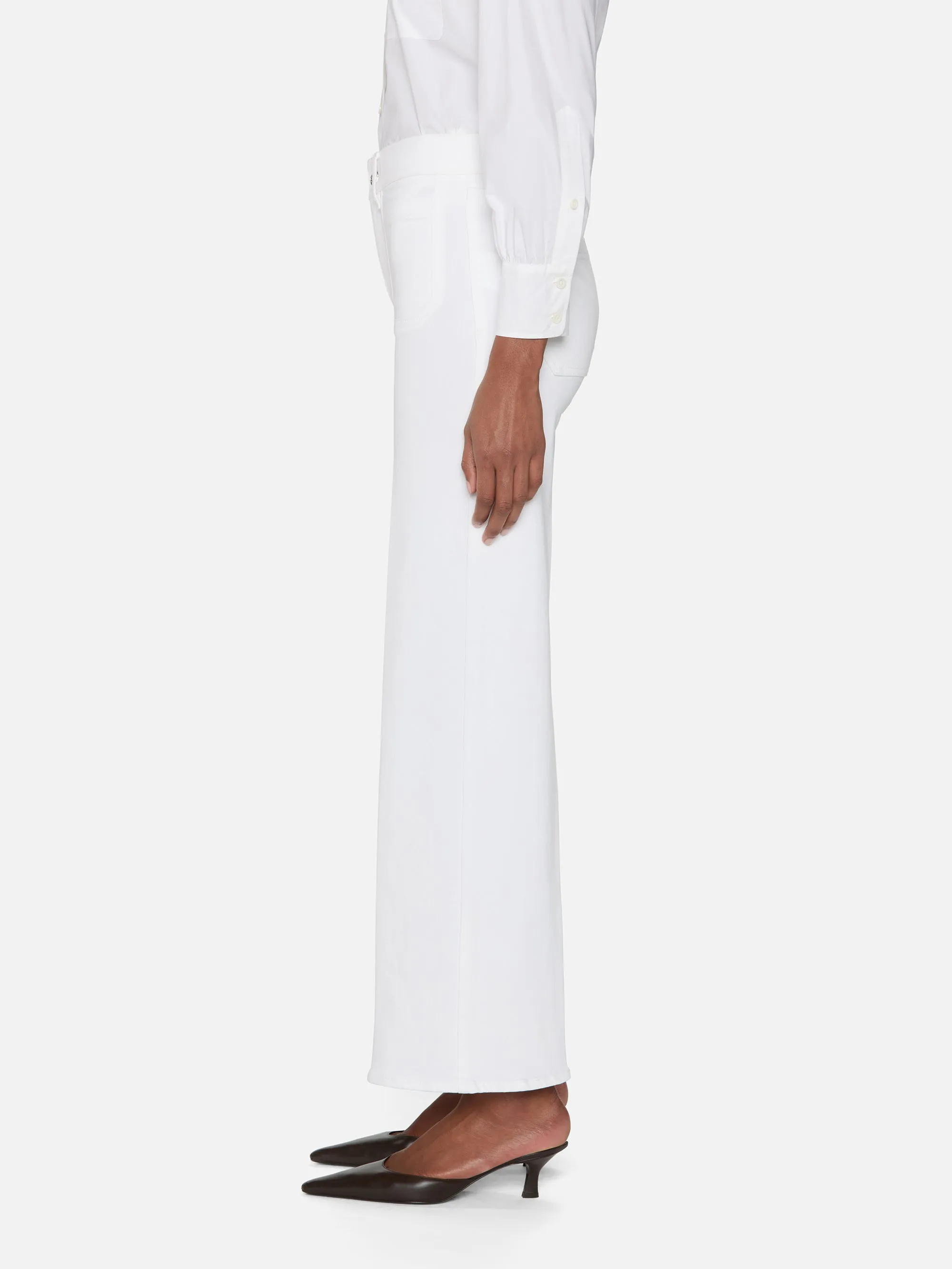 Le Slim Palazzo Modernist Pocket -- White
