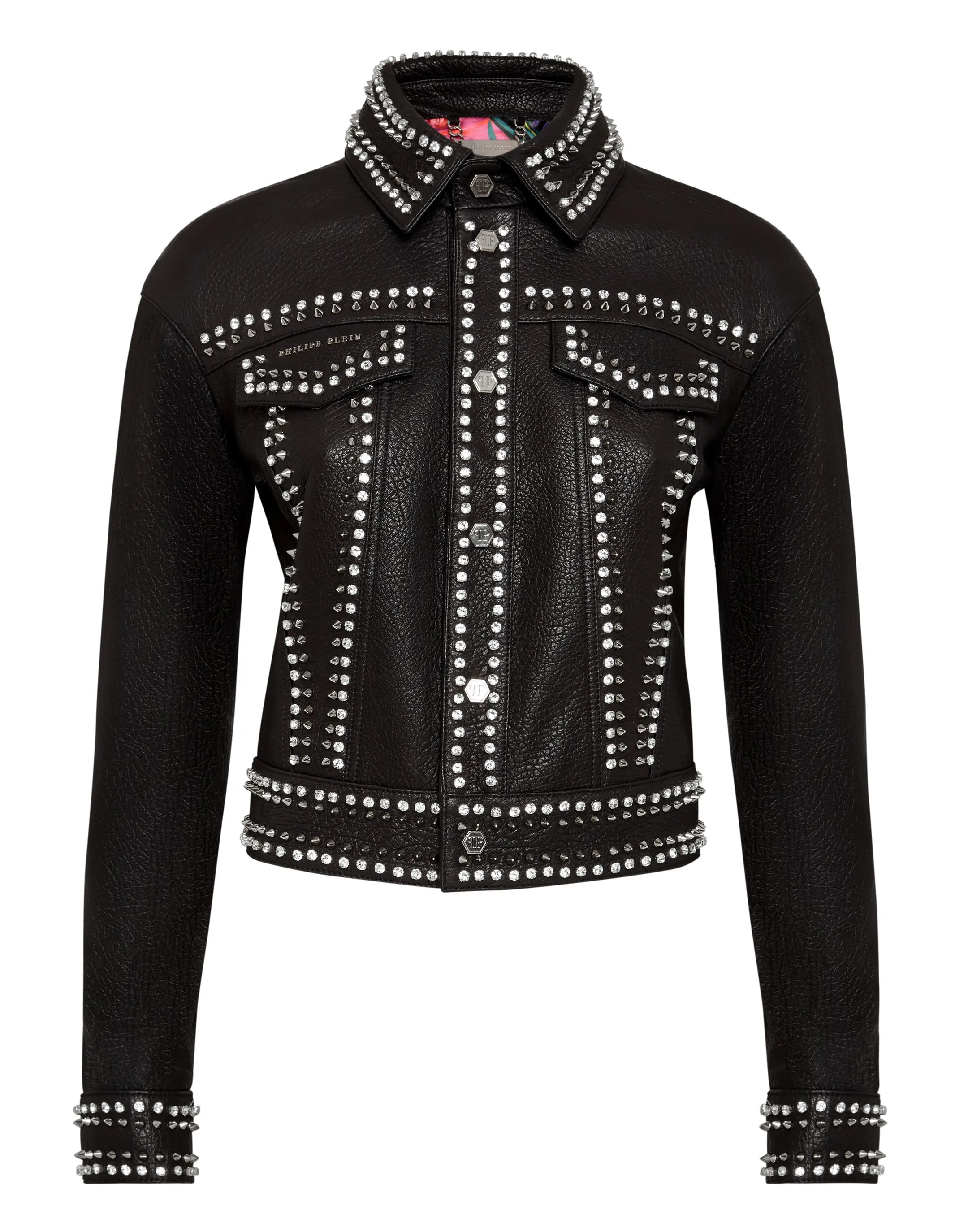 Leather Jacket Studs skull