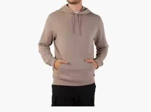Level Up Pullover Fleece Hoodie In Taupe