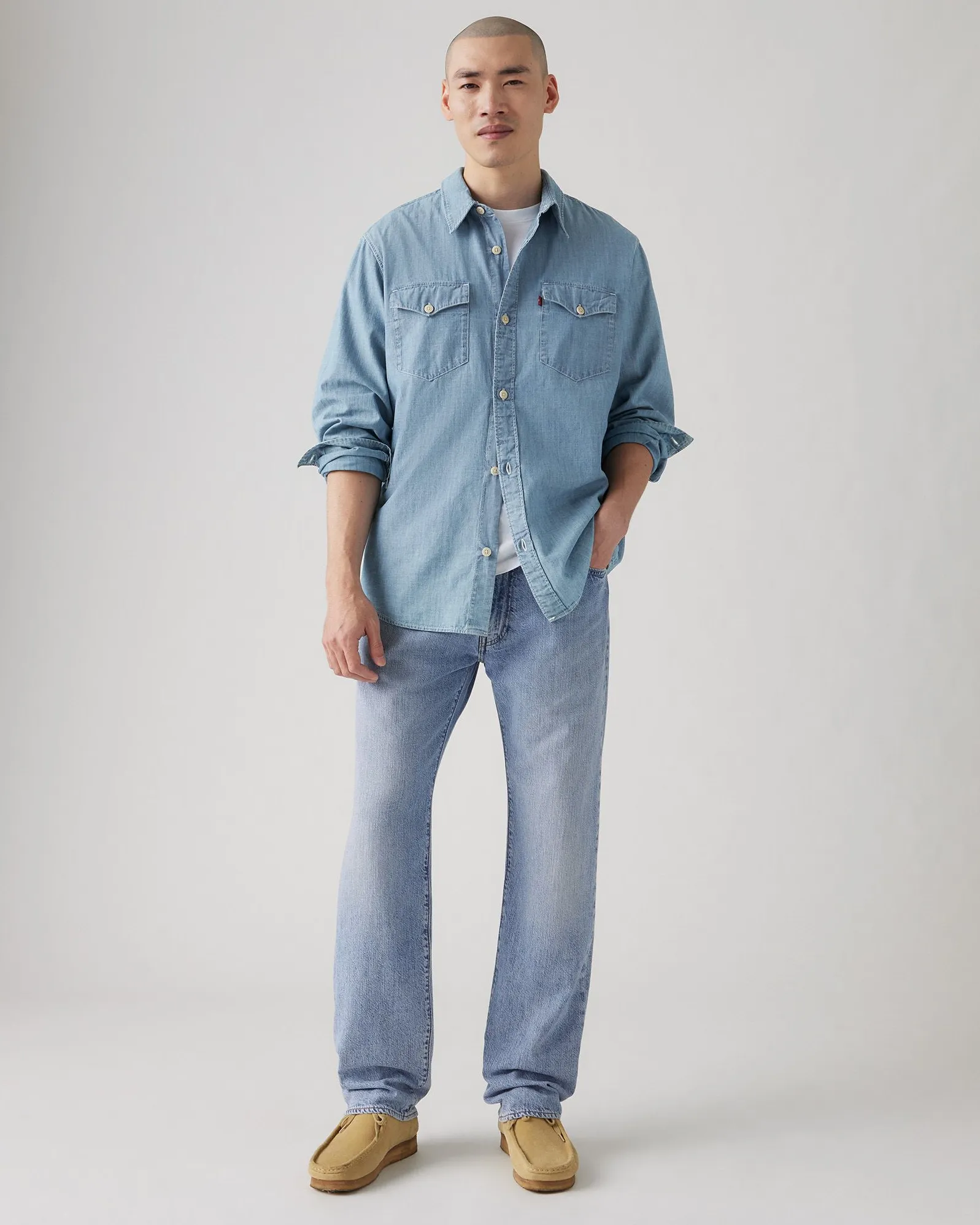 Levi's® 555 Lightweight Relaxed Straight Mens Linen  Denim Jeans - Call Me Again