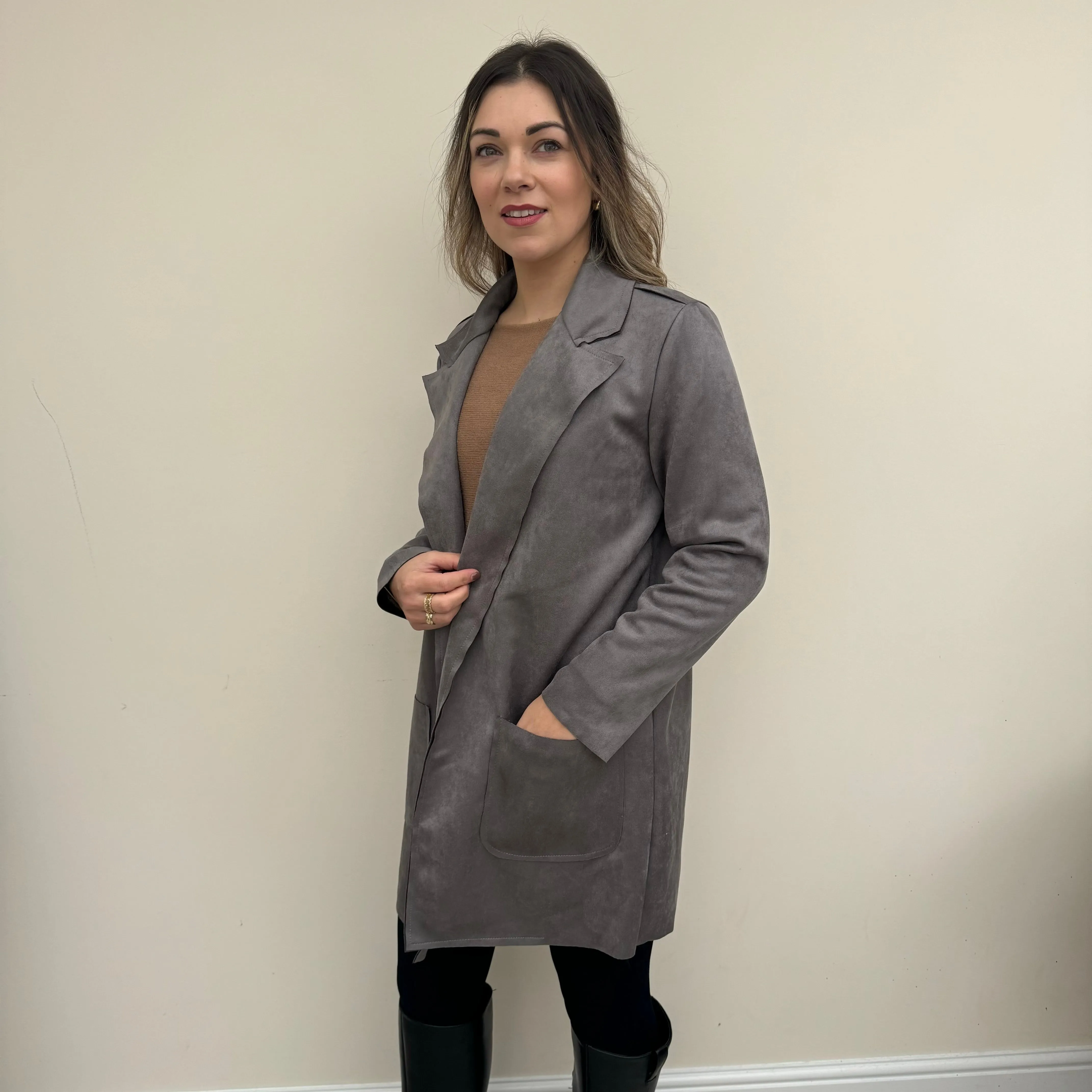 Long Suede Jacket