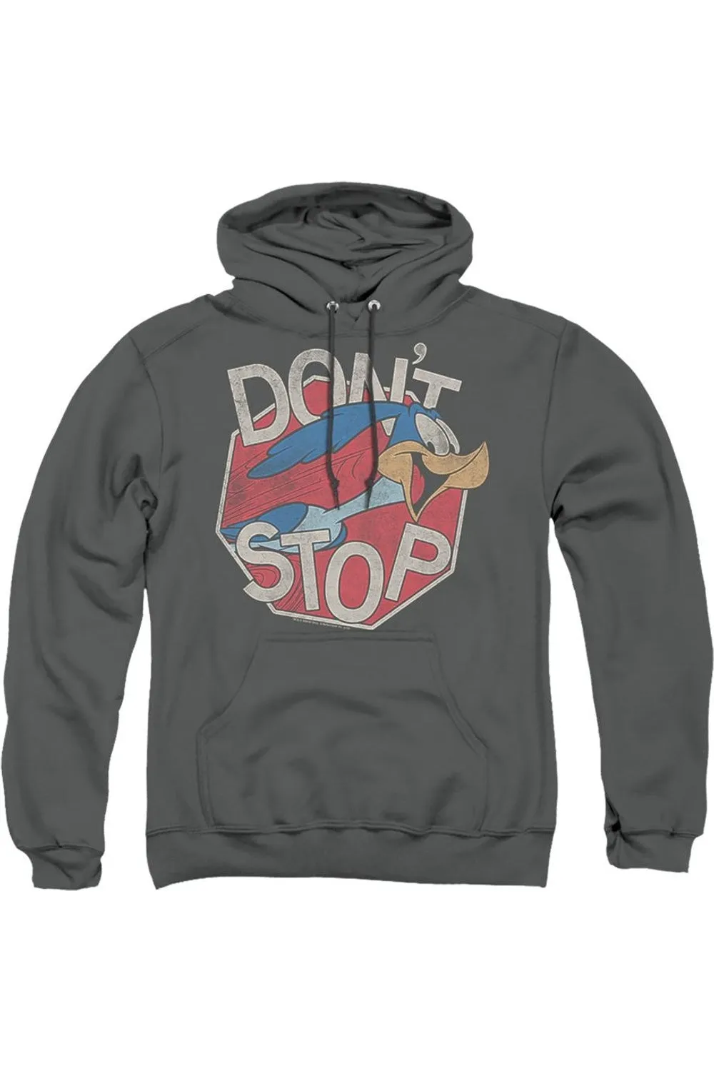 Looney Tunes Dont Stop Adult Pull Over Hoodie / Hooded Sweatshirt