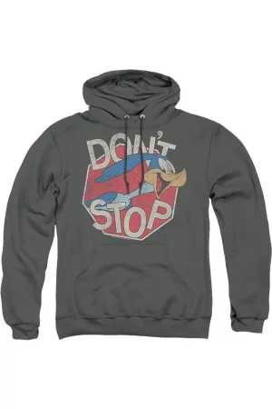 Looney Tunes Dont Stop Adult Pull Over Hoodie / Hooded Sweatshirt