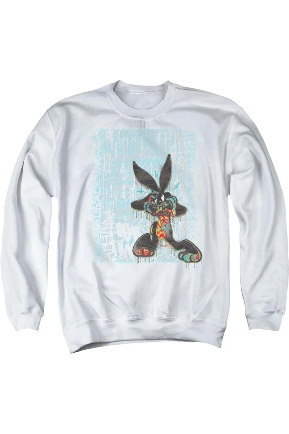 Looney Tunes Graffiti Rabbit Adult Crewneck Sweatshirt