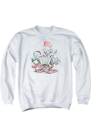 Looney Tunes Holiday Sketch Adult Crewneck Sweatshirt
