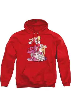 Looney Tunes Lola Present Adult Pull Over Hoodie / Hooded Sweatshirt