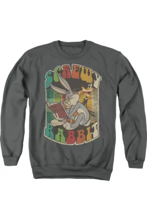 Looney Tunes Screwy Rabbit Adult Crewneck Sweatshirt