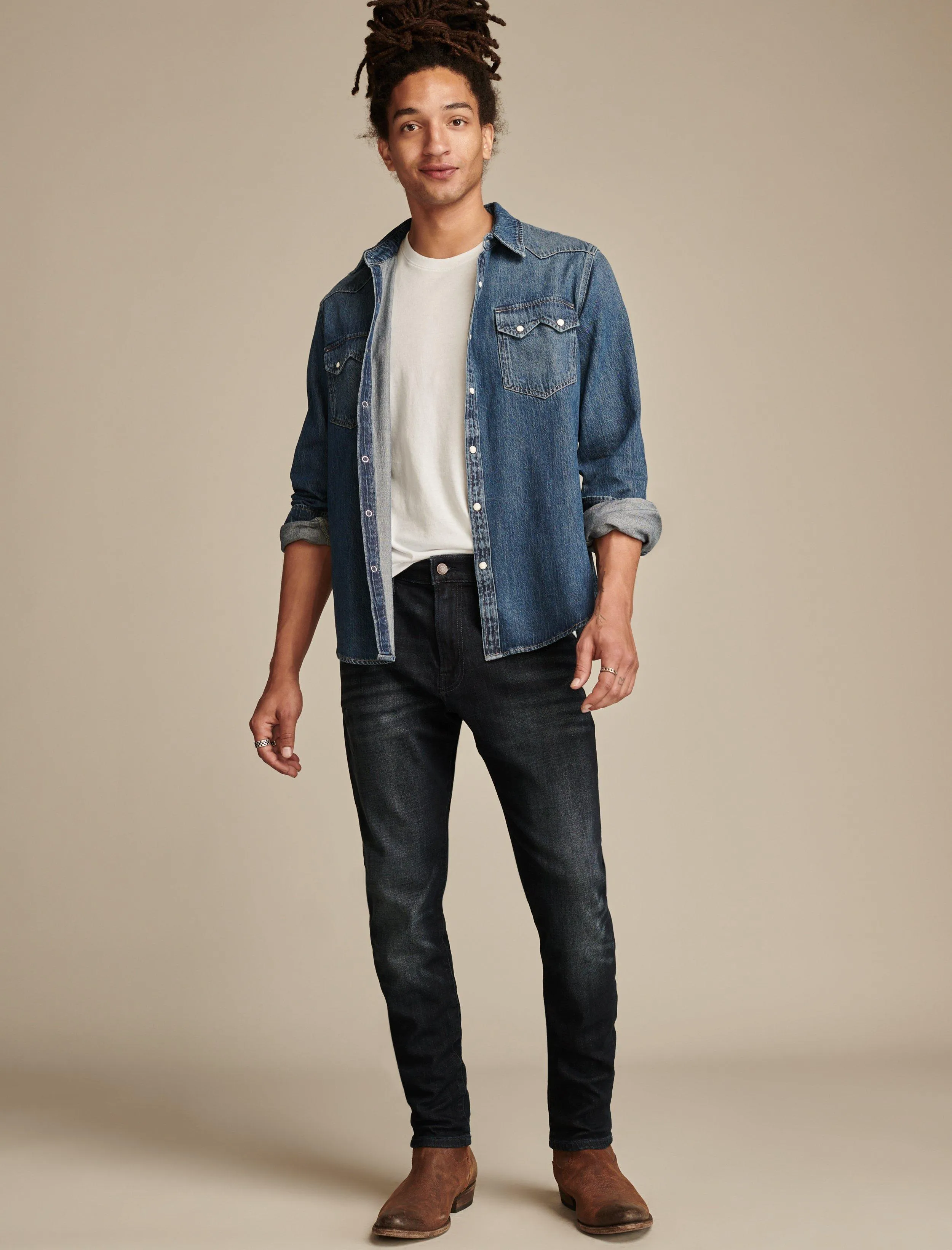 Lucky Brand Men's 411 Athletic Taper Coolmax Stretch Jean