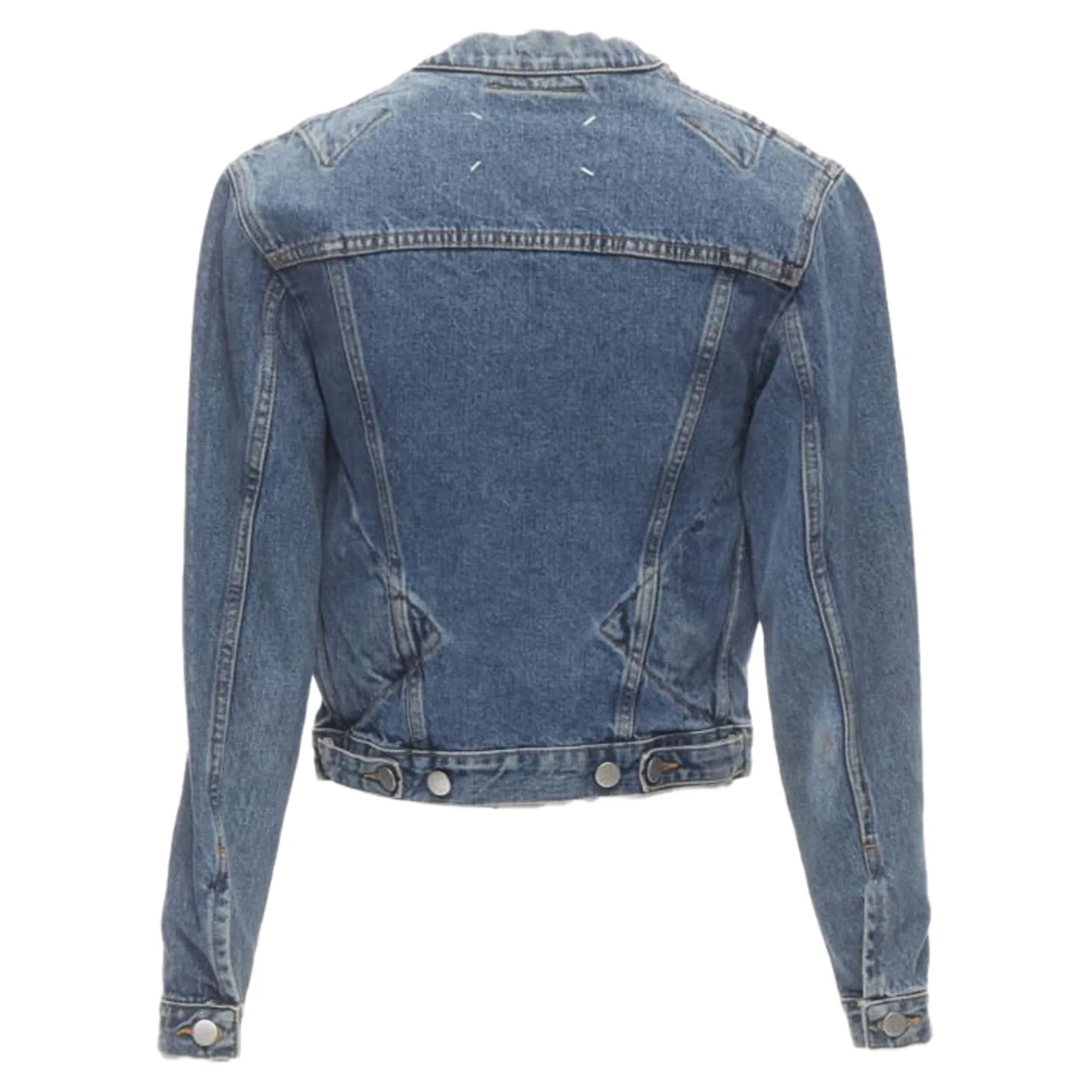 Maison Margiela iconic denim pinched collar jacket
