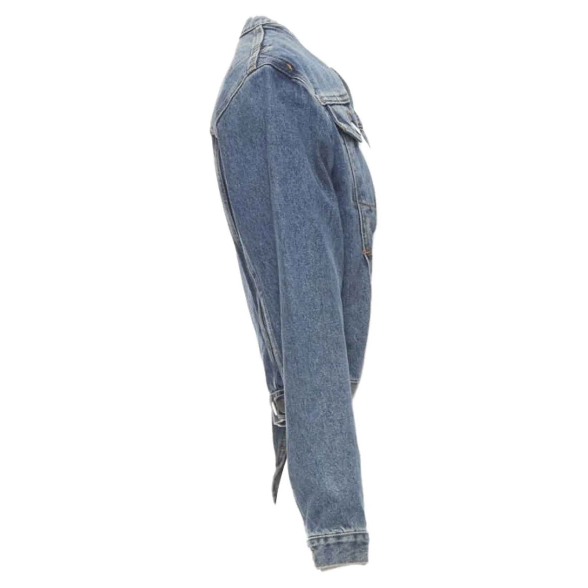 Maison Margiela iconic denim pinched collar jacket