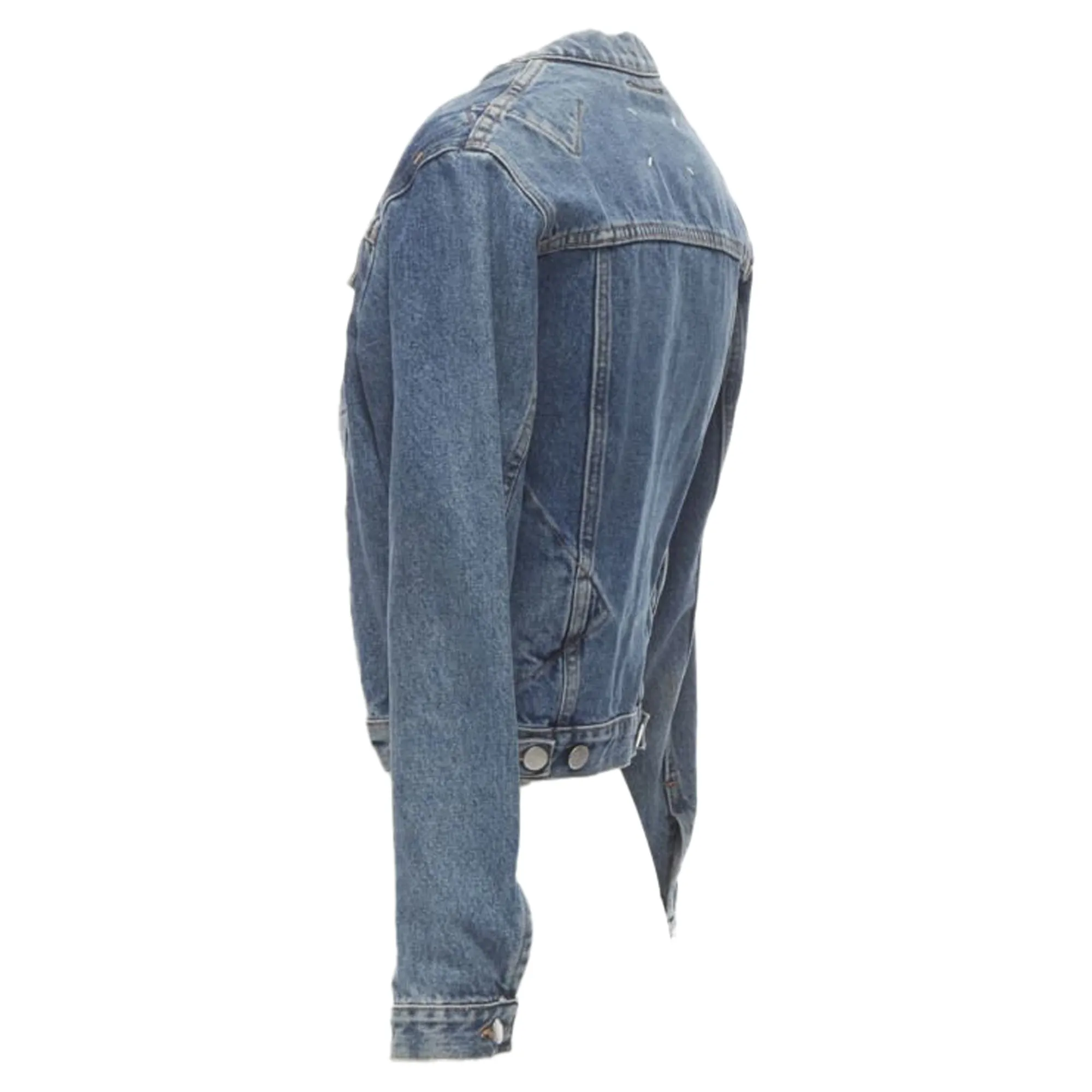 Maison Margiela iconic denim pinched collar jacket