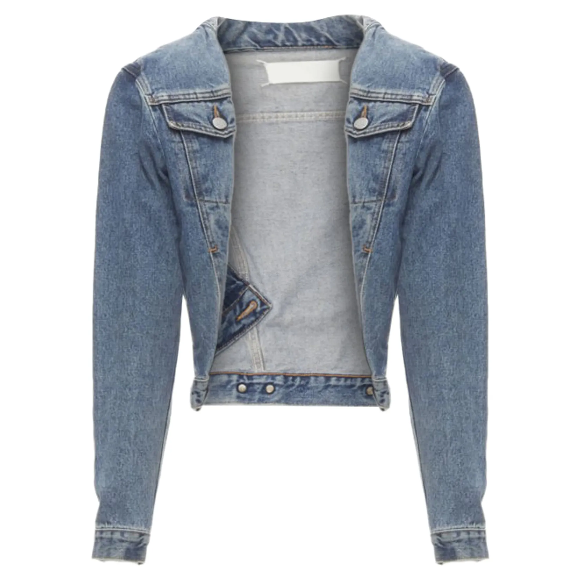 Maison Margiela iconic denim pinched collar jacket