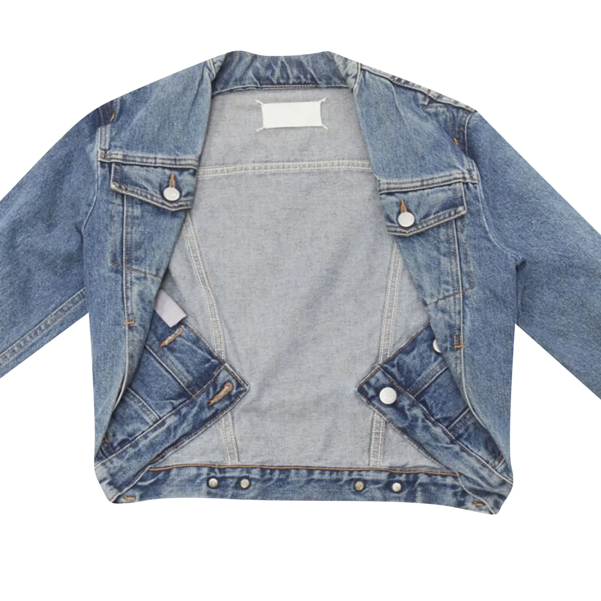 Maison Margiela iconic denim pinched collar jacket