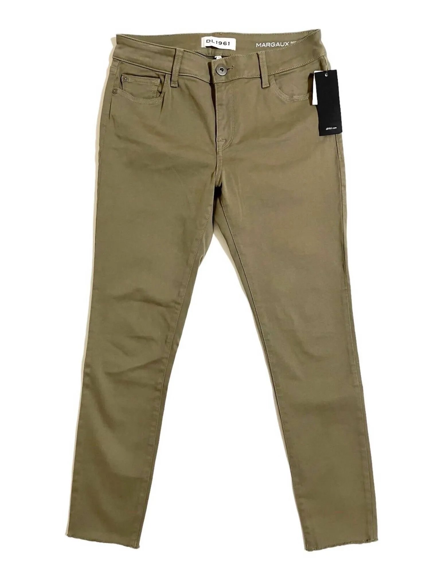 Margaux Instasculpt Ankle Skinny Jeans In Moss Green