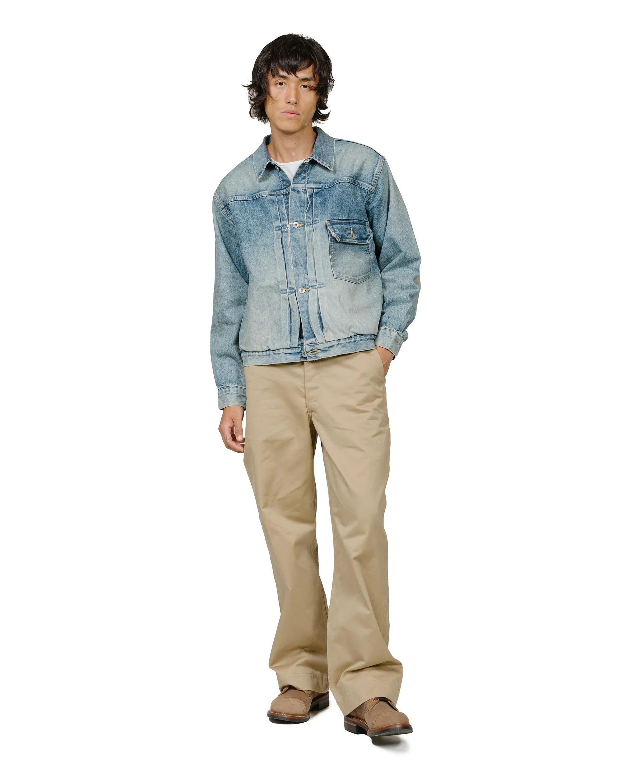 marka New Type1 Denim Jacket 13.5oz Selvedge Denim Used Washed