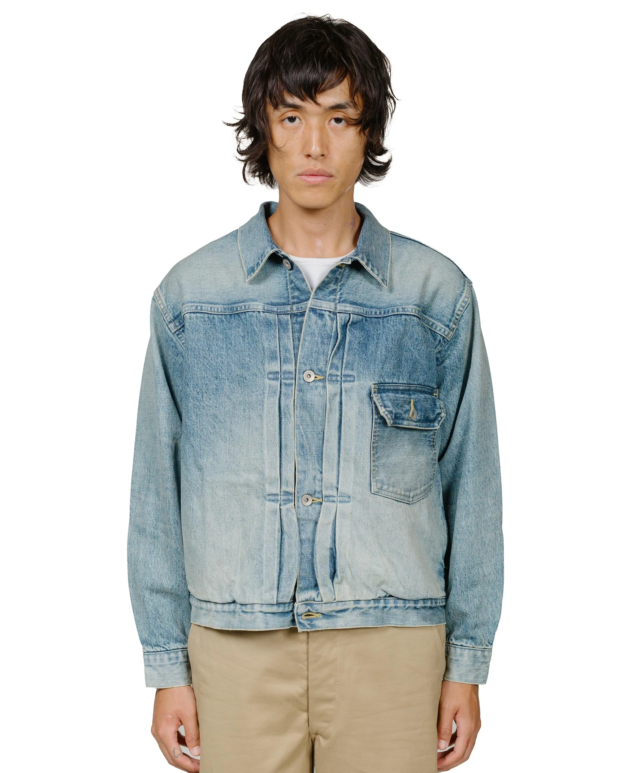 marka New Type1 Denim Jacket 13.5oz Selvedge Denim Used Washed