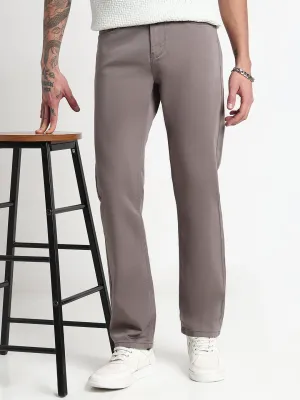 Men Grey Straight Fit Denim Jeans