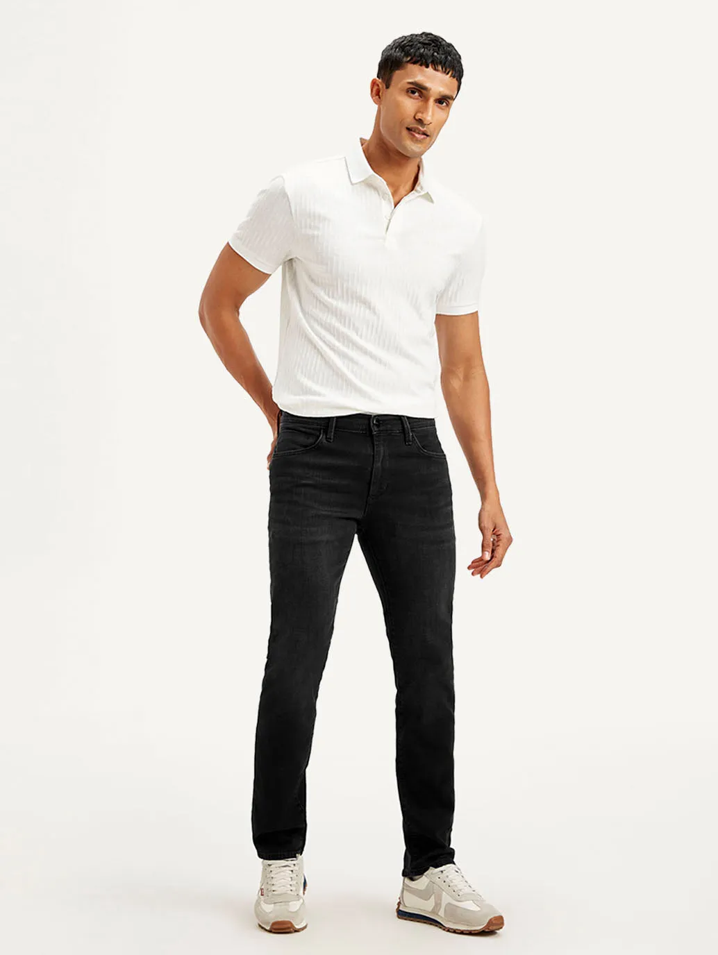 Men's 511 Black Slim Fit Mid Rise Jeans