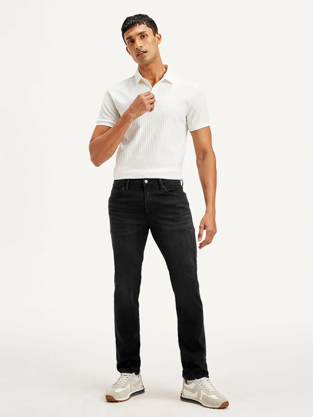 Men's 511 Black Slim Fit Mid Rise Jeans
