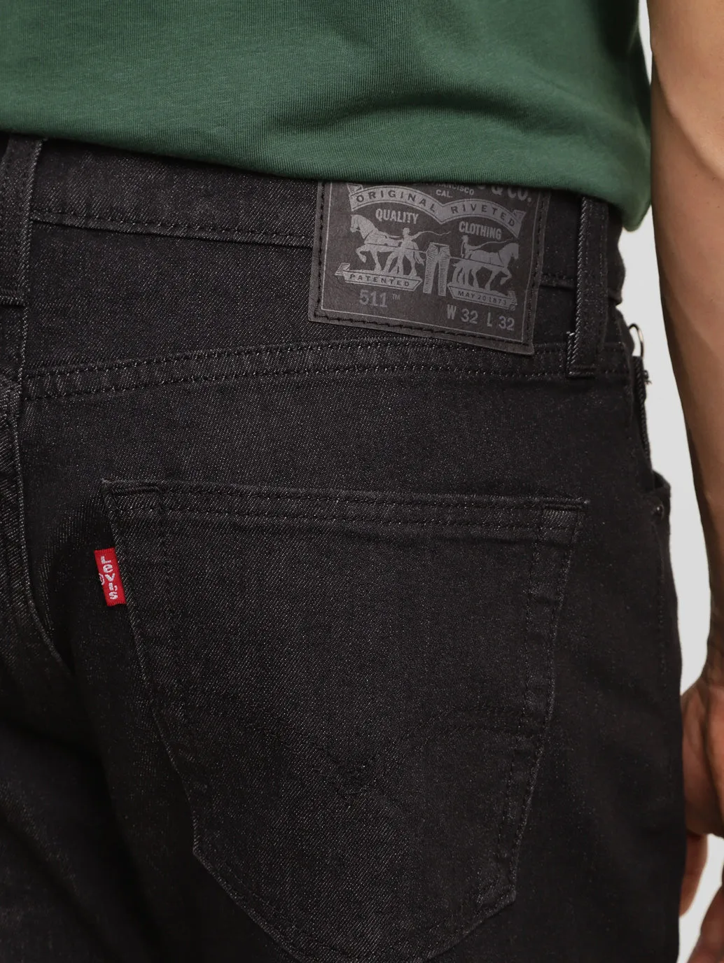 Men's 511 Black Slim Fit Mid Rise Jeans