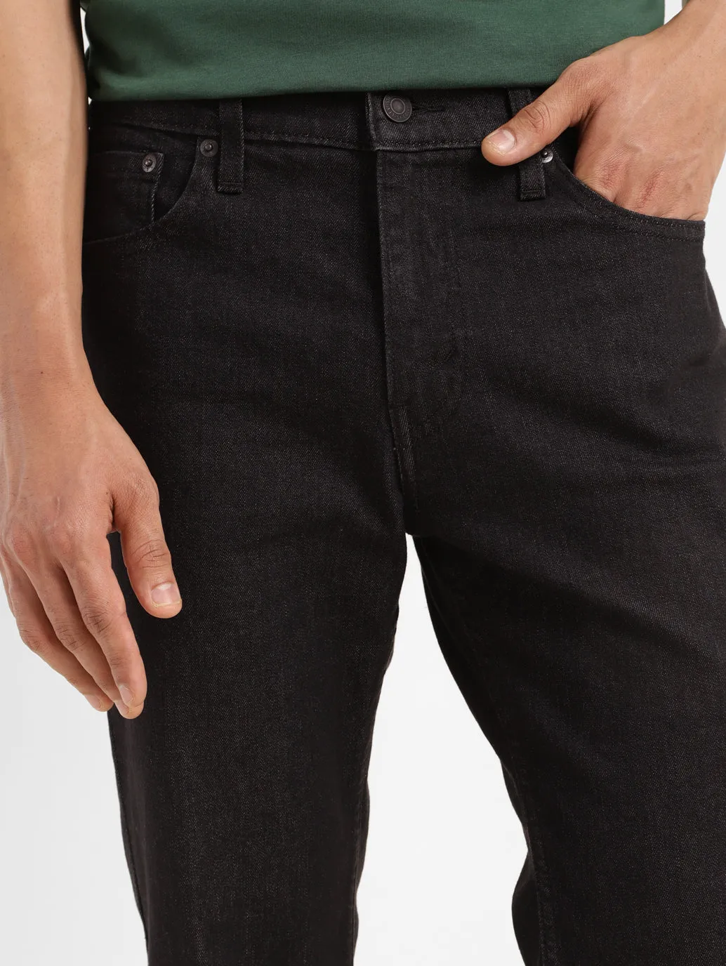 Men's 511 Black Slim Fit Mid Rise Jeans
