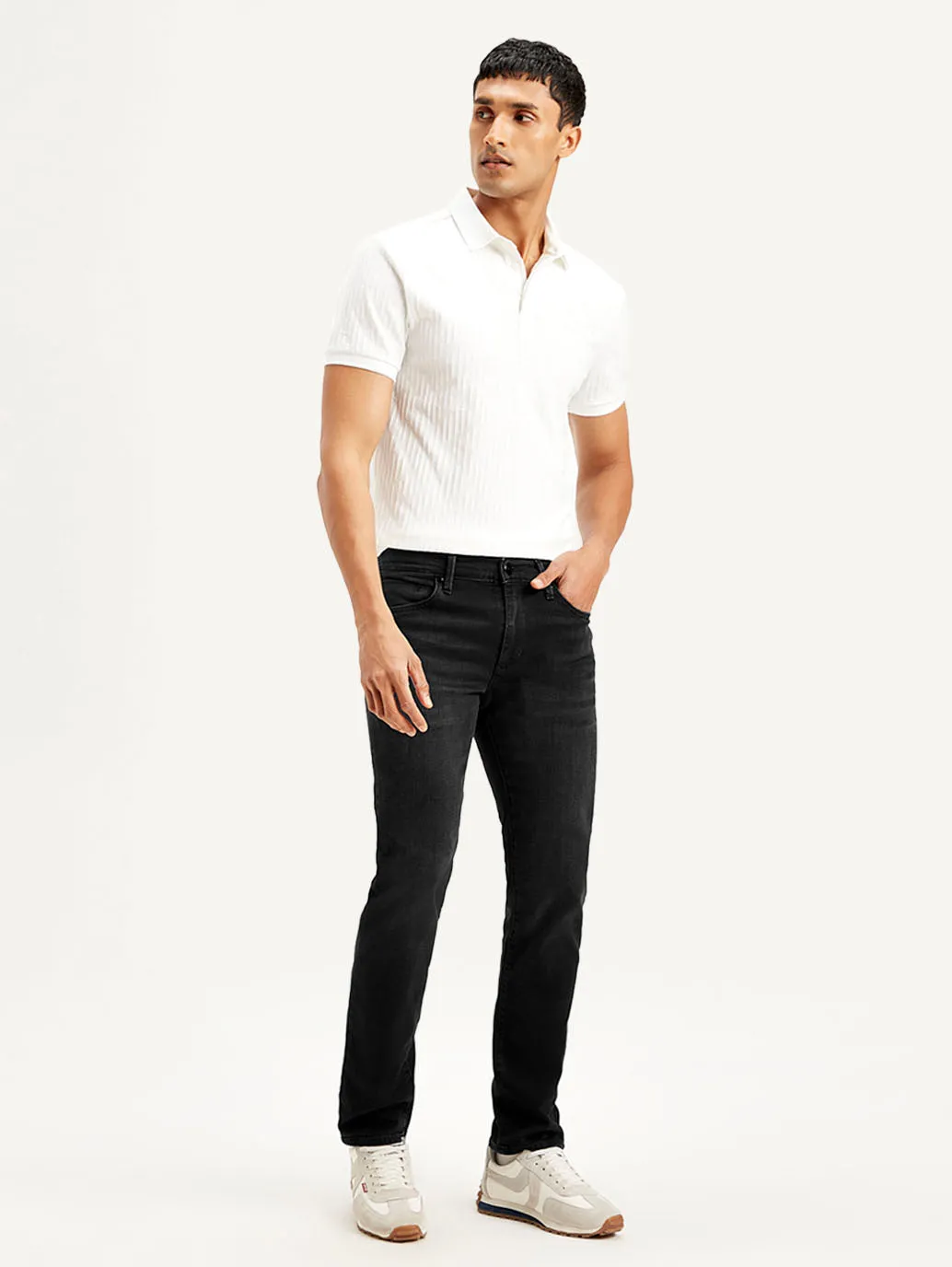Men's 511 Black Slim Fit Mid Rise Jeans