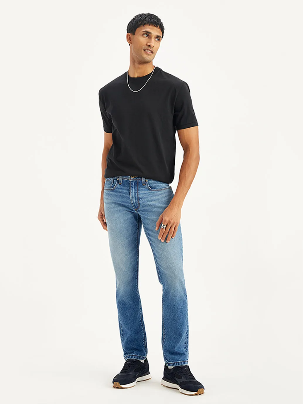 Men's 511 Blue Slim Fit Mid Rise Jeans