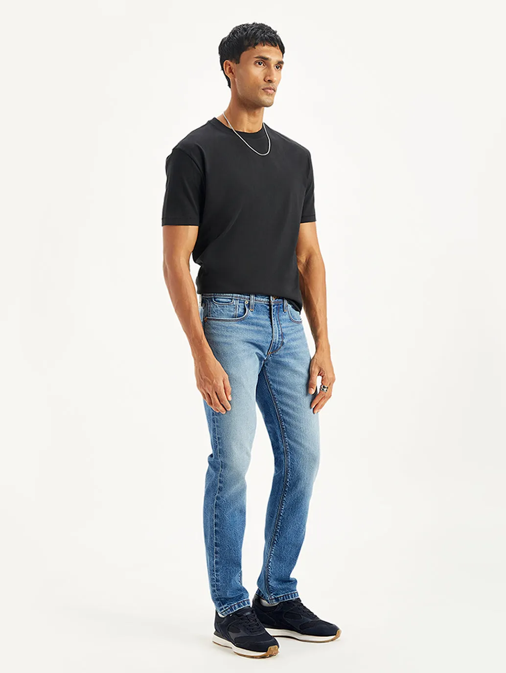 Men's 511 Blue Slim Fit Mid Rise Jeans
