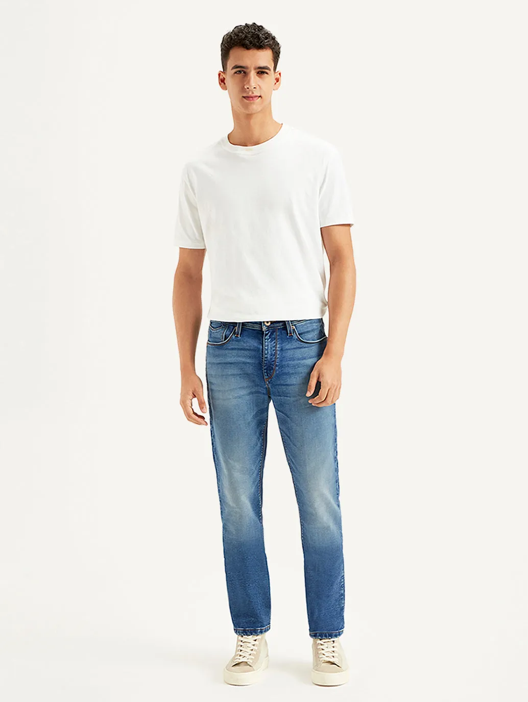 Men's 511 Blue Slim Fit Mid Rise Jeans