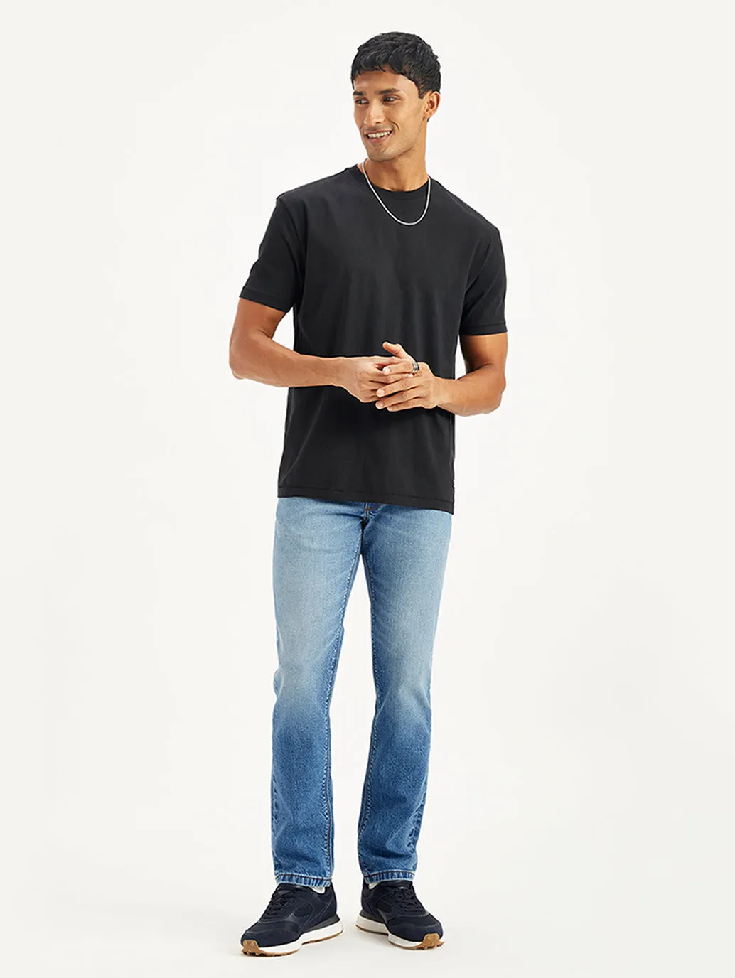 Men's 511 Blue Slim Fit Mid Rise Jeans