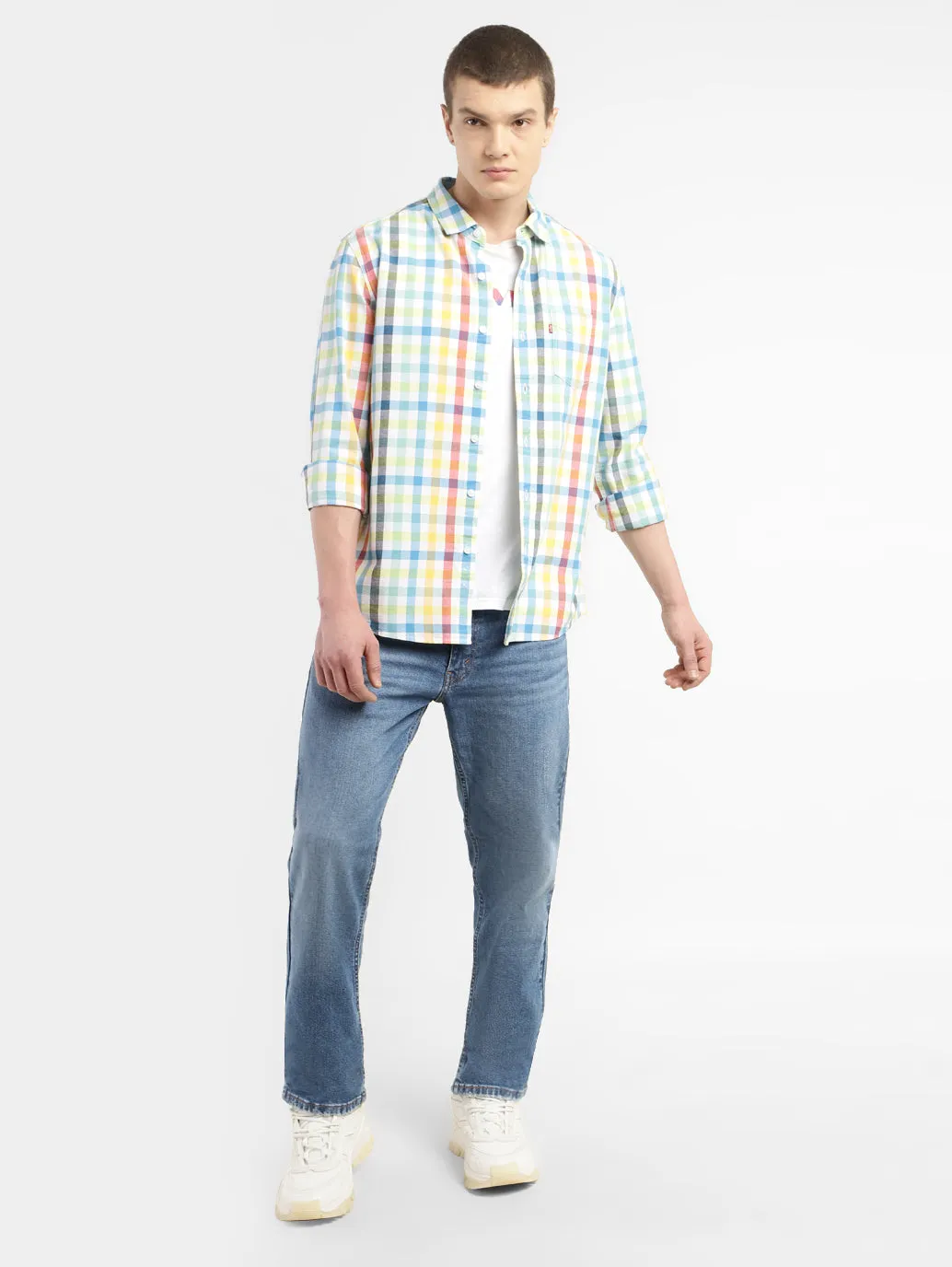 Men's 511 Blue Slim Fit Mid Rise Jeans