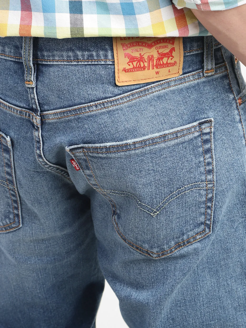 Men's 511 Blue Slim Fit Mid Rise Jeans