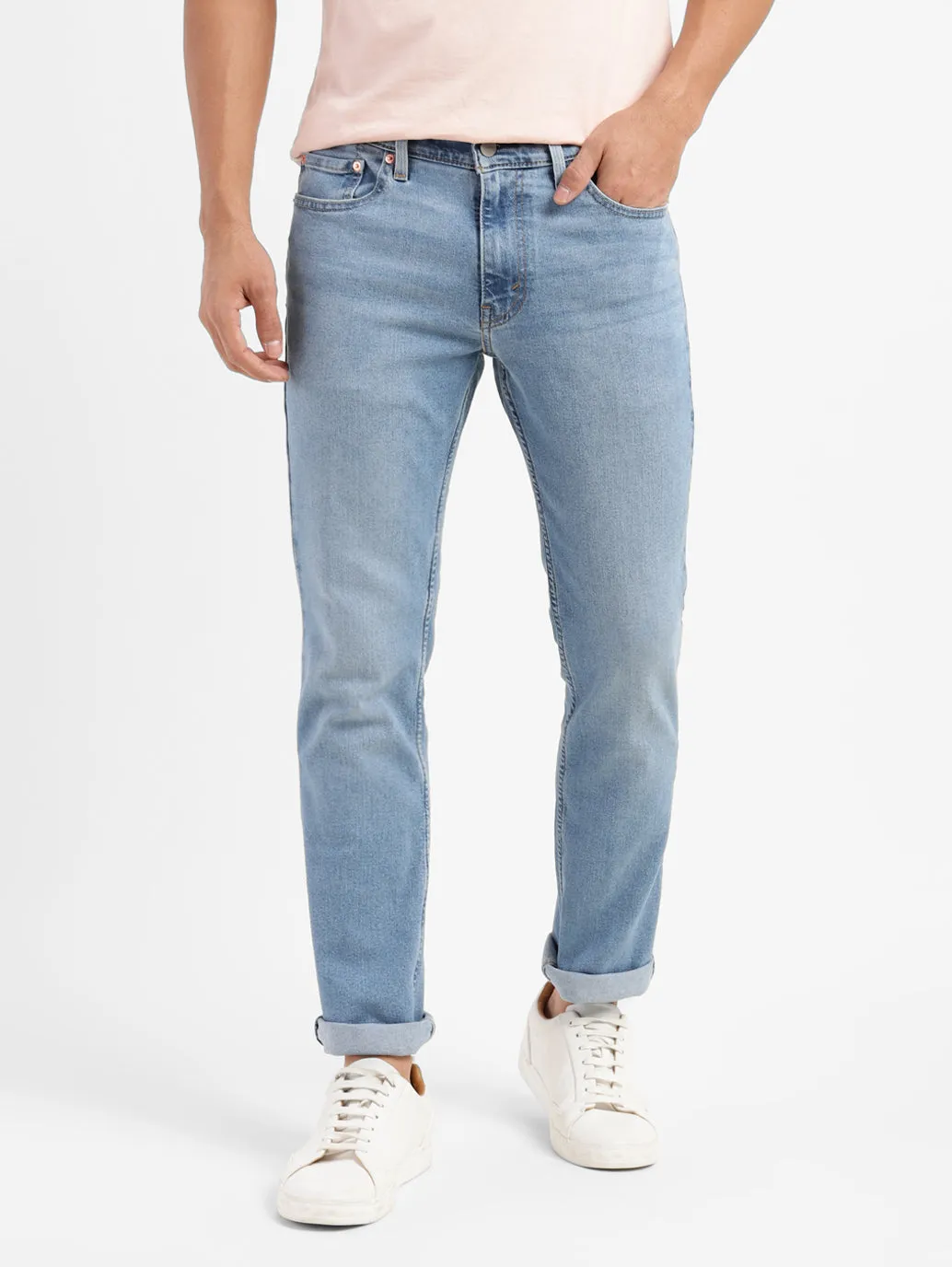 Men's 511 Blue Slim Fit Mid Rise Jeans