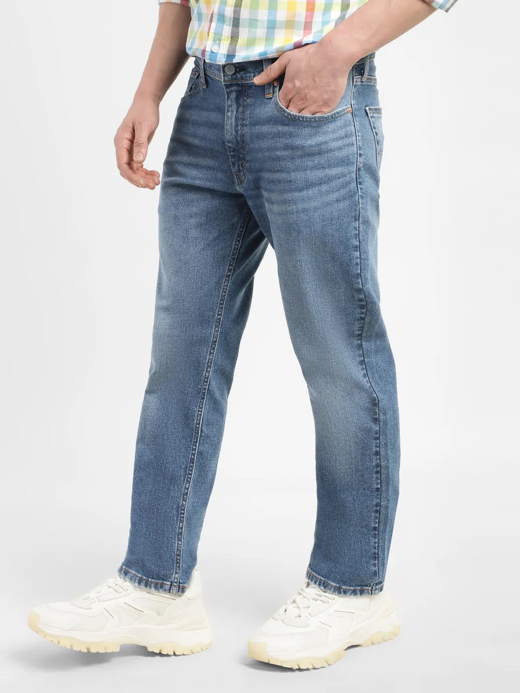 Men's 511 Blue Slim Fit Mid Rise Jeans