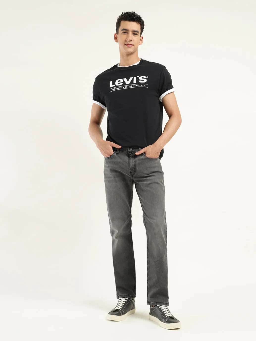 Men's 511 Grey Slim Fit Mid Rise Jeans