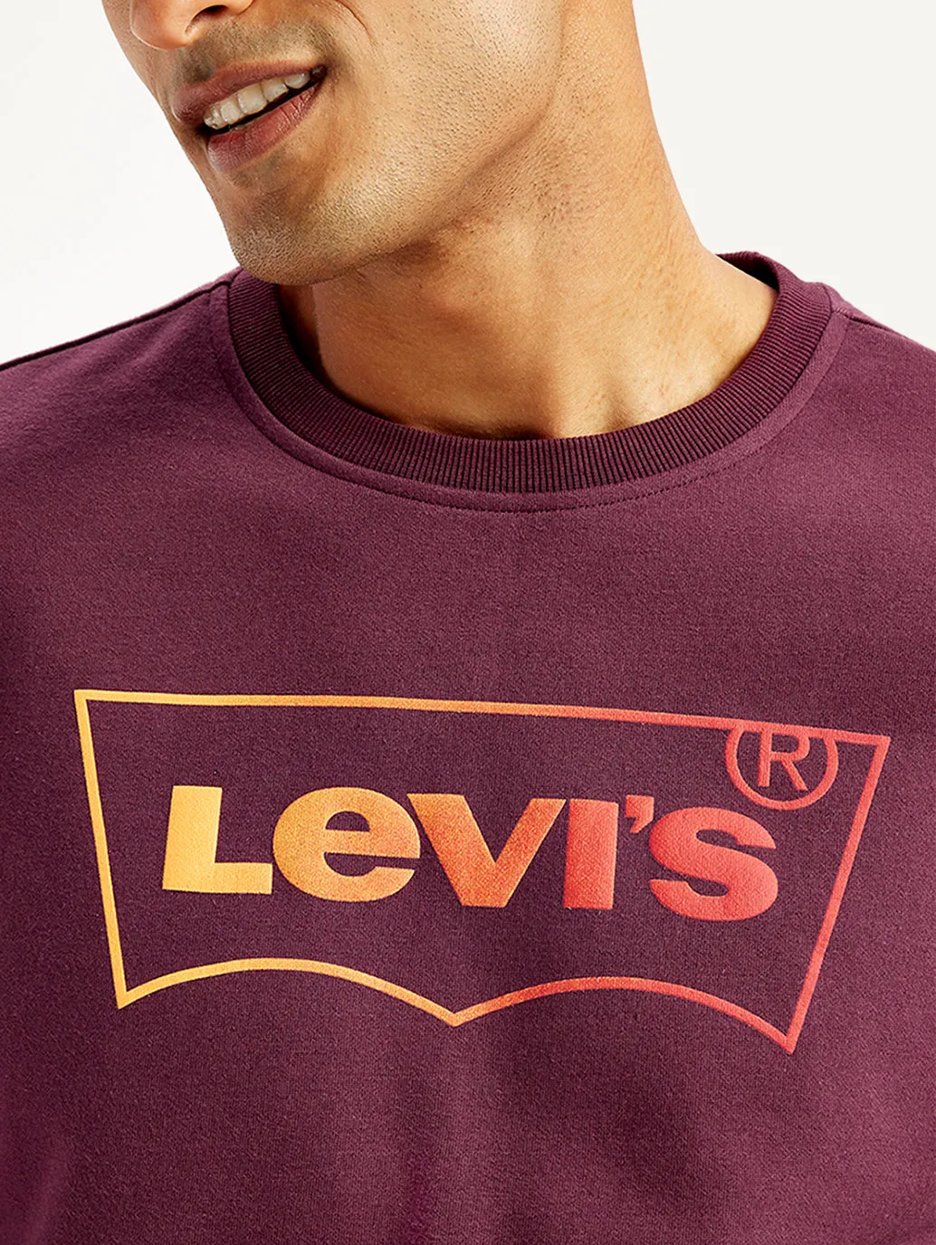 Men's Brand Logo Crew Neck Sweatshirt