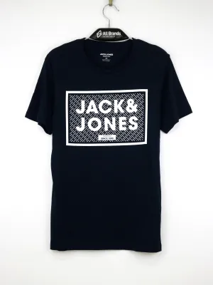 Men's Brand Logo Printed T-Shirt,Navy