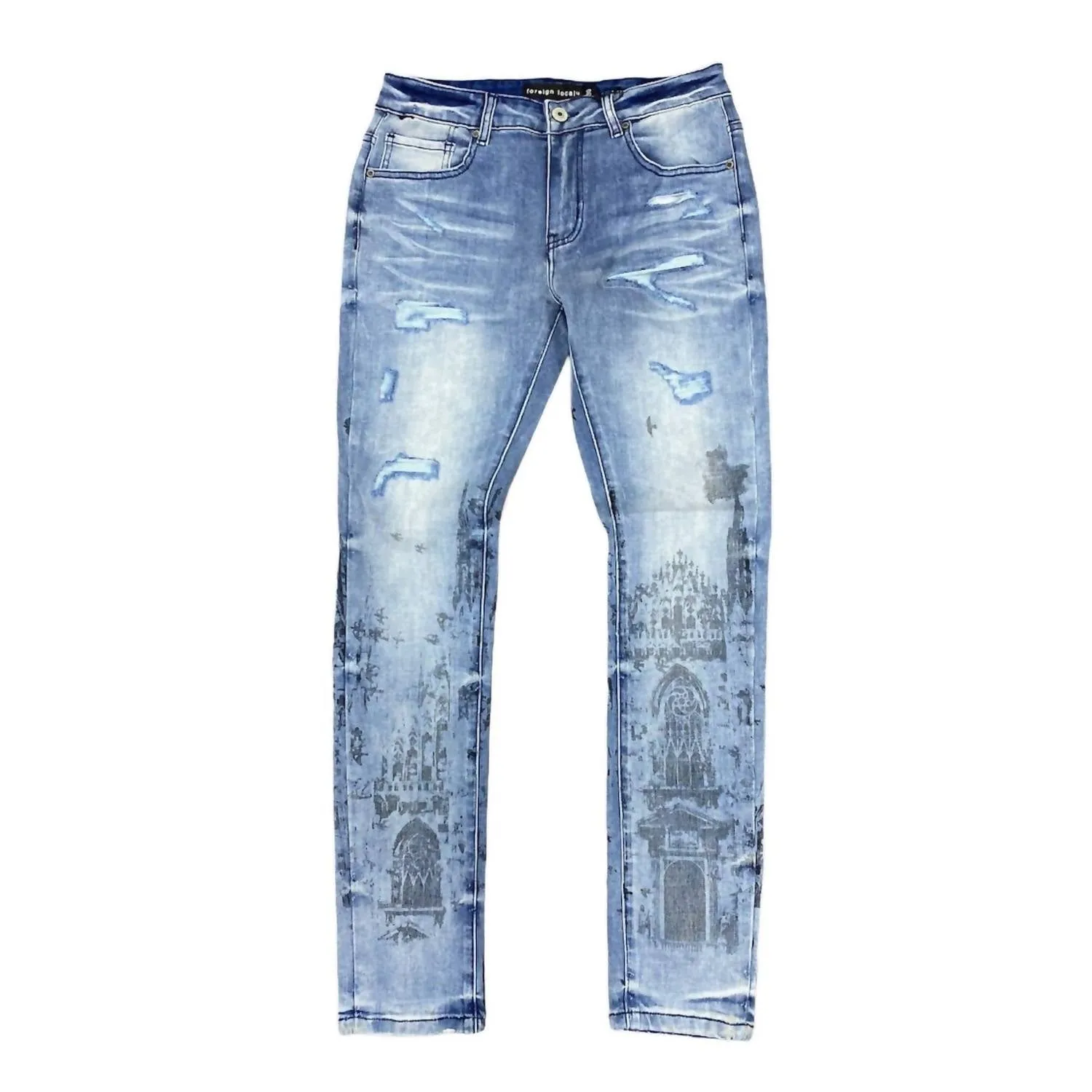 Men's Church Jeans In Blue