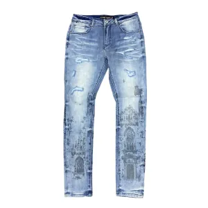 Men's Church Jeans In Blue