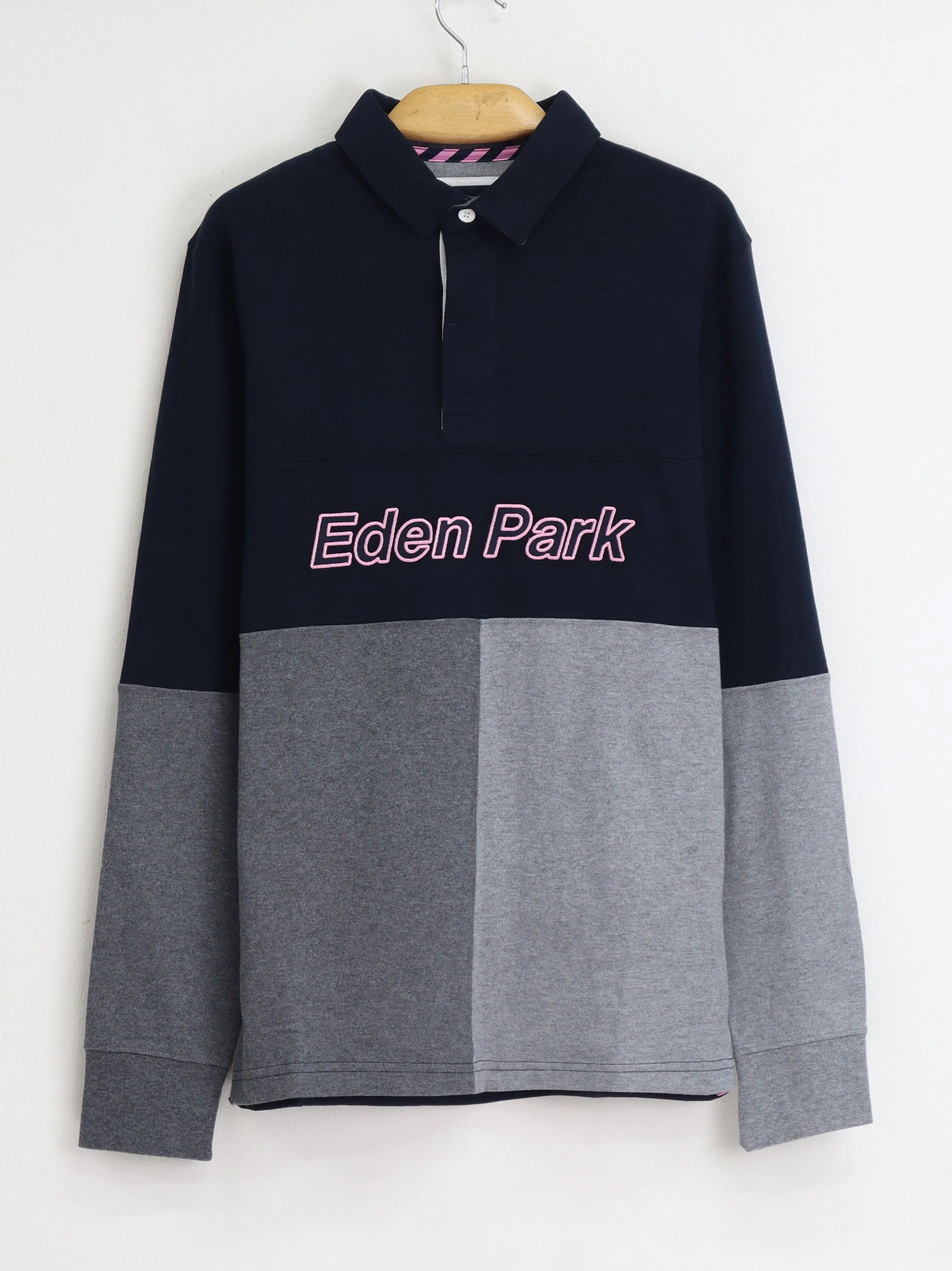 Men's Colorblocked Top,Navy/Grey